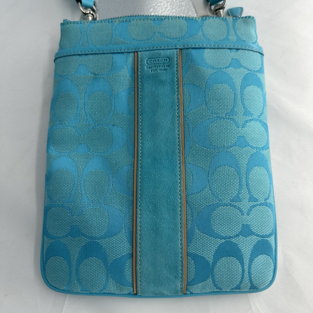 Y2K Coach Bright Blue Cross Body Swing Pack Vintage